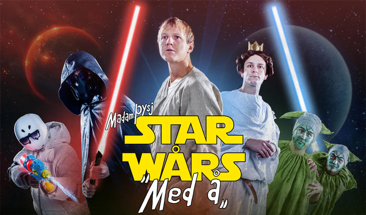 Star Wårs (med Å) Foto: Jonas Jeremiassen Tomter Bilde fra forestillingen Star Wårs (med Å)